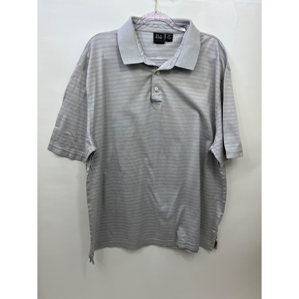 Jos A Bank Traveler Collection Short‎ Sleeve Gray Polo Shirt Mens Size XXL